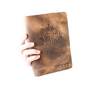 Protège-cahier A5 en cuir de qualité supérieure, résistant aux odeurs, pour professionnels, avec couverture rechargeable - Product Image 1