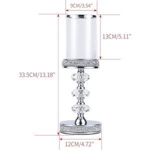 Elegante candelabro de cristal para velas de pilar para fiestas de boda decoración del hogar eventos de Navidad Decoración de mesa - Product Image 3