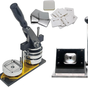 Tốt Nhất Bán 2Inch Vuông Tủ Lạnh Nam Châm Nhà Sản Xuất Máy 50*50Mm Nút Vuông Máy Làm Hướng Dẫn Sử Dụng Nam Châm Máy Làm - Product Image 5