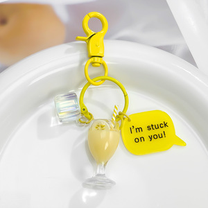 Porte-clés Thème Estival : Décorations en Caoutchouc <span class=keywords><strong>Style</strong></span> Dessin Animé avec Motifs Glaçons Rêveurs et Boissons Sucrées pour Éclairages Décoratifs - Product Image 3