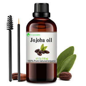 Aceite de <span class=keywords><strong>jojoba</strong></span> orgánico puro 100% al por mayor, aceite portador prensado en frío para cuidado de la piel y Masaje Capilar - Product Image 2