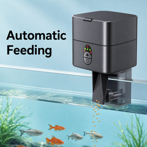 Distributore Automatico di Cibo per Acquario in Plastica da 30ml, Mini Mangiatoia Intelligente Regolabile, Fornitura OEM Personalizzata per Negozi di Animali Domestici, Vendita all'Ingrosso Globale - Product Image 3