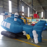 Modèle d'hélicoptère gonflable géant de vente pour l'événement publicitaire hélicoptère gonflable énorme de PVC
