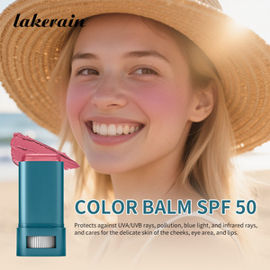 Lakertin Color Balm SPF 50 Broad Spectrum <b>Sunscreen</b> Stick For Lips Cheeks Waterproof With Zinc Oxide Vitamin E - Product Image 1
