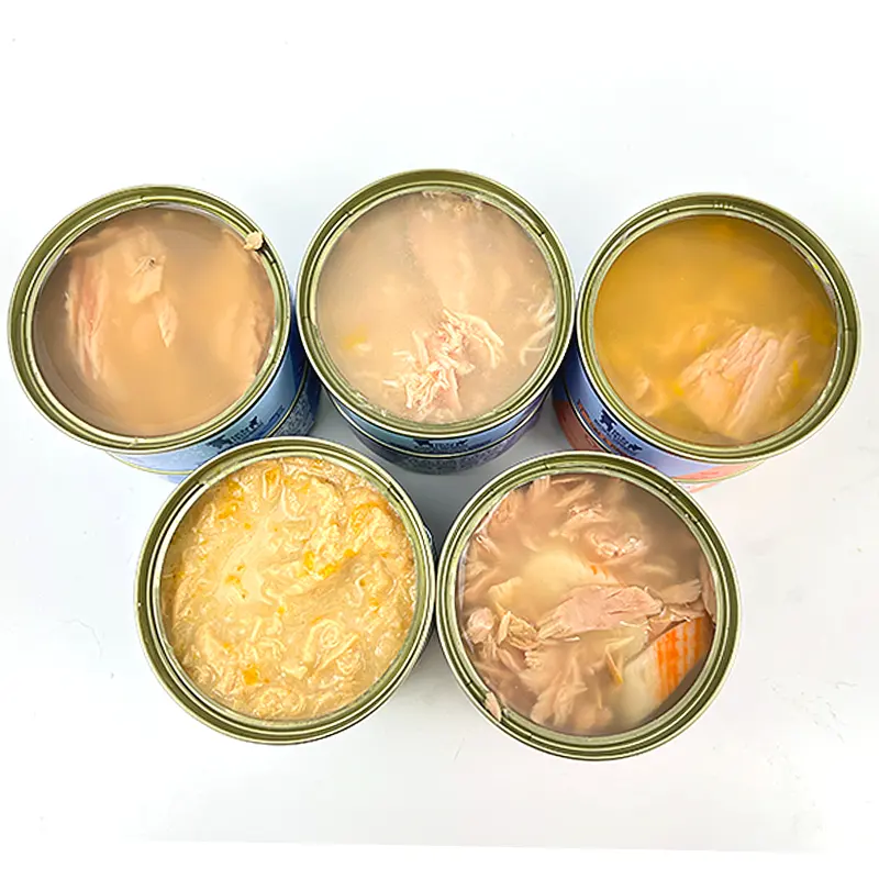 Portable Plusieurs Saveurs Viande De Poulet Naturelle Soupe De Viande Humide En Conserve Autres Aliments Pour Animaux De Compagnie pour Chat