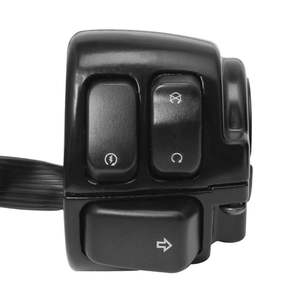 1 "25mm Commutateurs de commande de guidon de <span class=keywords><strong>moto</strong></span> Kill Start Turn Signal Switch avec <span class=keywords><strong>faisceau</strong></span> de câblage pour Harley 883 SOFTAIL - Product Image 2