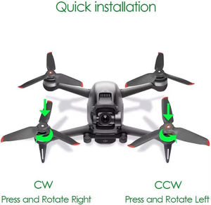 Hélices de drone CW CCW à 3 pales, accessoires de remplacement à dégagement rapide avec pointe rouge pour pièces de rechange de drone FPV - Product Image 2
