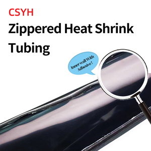 3:1 Tube thermorétractable à double paroi avec fermeture à glissière, <span class=keywords><strong>manchon</strong></span> de Protection de <span class=keywords><strong>réparation</strong></span> de câble en matériau <span class=keywords><strong>PE</strong></span> avec isolation étanche adhésive - Product Image 4