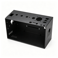 Châssis d'instrument en tôle SPCC noir mat sur mesure pour la ventilation en nid d'abeille, pliage de précision, banc de laboratoire électronique
