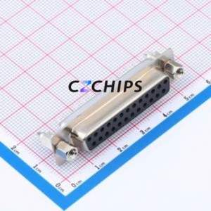 DS1034-25FBN044 D-Sub/VGA Connector Through hole Component (THT) Connector Standard D-Sub Female 25P Through Hole - Product Image 1