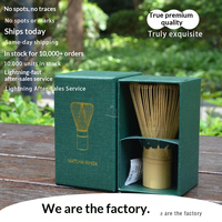 Coffret Cadeau Haut de Gamme Estampé à Chaud – Ensemble Chasen Matcha pour Cérémonie du Thé Japonaise – Design Minimaliste Moderne
