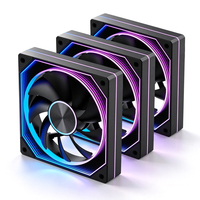 Ventilador de PC de Escritorio XINMAI de 12 cm ARGB Sync 12025, Ventilador de Refrigeración Silencioso RGB Direccionable de 4 Pines para Chasis de Computadora OEM
