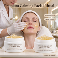 Masker Gel Kelopak Bunga Chamomile OEM Custom, Label Pribadi, Melembapkan, Menenangkan, Memperbaiki, Produk Perawatan Kulit Wajah