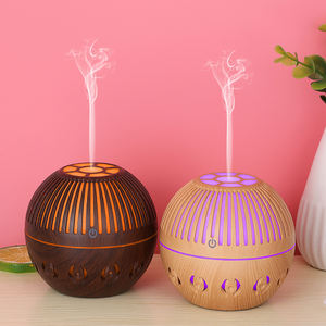 Diffuseur d'huiles essentielles et <span class=keywords><strong>humidificateur</strong></span> d'air miniature en bois grainé, nouveau style - Product Image 5