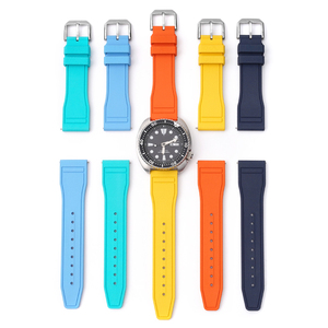 Cinturino per <span class=keywords><strong>Smartwatch</strong></span> da <span class=keywords><strong>uomo</strong></span> di lusso LAIHE impermeabile 20mm 22mm regolabile a sgancio rapido durevole in gomma fluoro FKM cinturino per orologio - Product Image 4