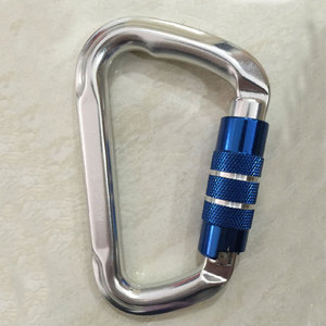 Mosquetón de aleación de aluminio con bloqueo de batería, equipo universal para escalada al aire libre - Product Image 1