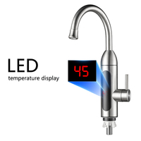 Distributeur d'eau chaude électrique en acier inoxydable 304 pour cuisine – Robinet chauffe-eau électrique pour économiser l'eau chaude
