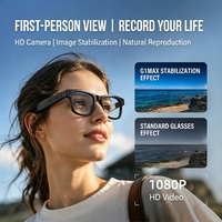 Gafas Inteligentes con IA, Cámara HD de 8MP, Grabación de Video 1080P, Asistente de Voz, Audio Inalámbrico, Transferencia WiFi, Lentes Fotocromáticas