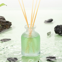 Diffuseur de parfum à bâtonnets en verre de 50 ml, design moderne, haute qualité, senteurs personnalisées, huile essentielle, parfum, aromathérapie longue durée