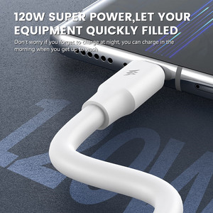 Nouveau câble USB Type C <span class=keywords><strong>de</strong></span> <span class=keywords><strong>charge</strong></span> rapide 120W 6A pour téléphone portable <span class=keywords><strong>SAMSUNG</strong></span> XIAOMI OPPO, câble <span class=keywords><strong>de</strong></span> <span class=keywords><strong>charge</strong></span> Type-c, cordon <span class=keywords><strong>de</strong></span> données USB - Product Image 5