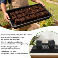 RooTrimmer 10 Pack 1020 Baki Jaring Berlubang, Alas Perbanyakan untuk Microgreens, Blok Tanah, Hidroponik