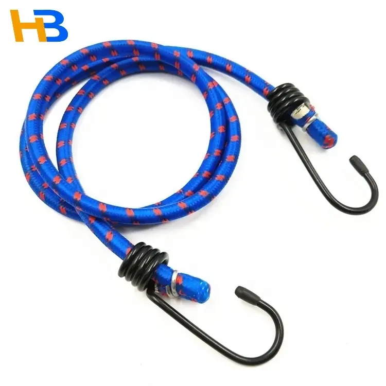 Outdoor Mehrzweck Langlebiges elastisches Gepäcks eil Starke elastische Gummi-Bungee-Stretch schnur mit Haken