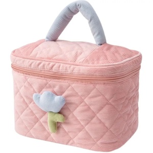 Bolsa de Maquillaje de Pana para Mujer, Regalo para Fiestas, Gran Capacidad, Organizador de Cosméticos Portátil, Linda Bolsa de Aseo al por Mayor - Product Image 1