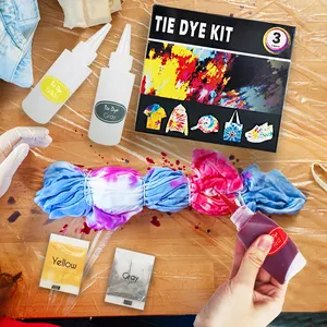 Diy Handgemaakte Project 3 Kleuren 100Ml Permanente All-In-1 Diy Pastel Tie-Dye Kit