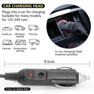 <span class=keywords><strong>Fer</strong></span> à <span class=keywords><strong>souder</strong></span> à chauffage interne avec affichage numérique 18-72W, alimentation CC 12V <span class=keywords><strong>24V</strong></span> via allume-cigare pour voitures et camions - Product Image 5