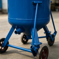 Machine de sablage robuste avec tuyau de 40 mm pour l'entretien des structures métalliques des chantiers navals