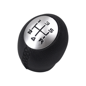 Perilla de palanca de cambios de coche de 5/6 velocidades, Bola de mango de cuero para Renault Megane MK3 Clio Laguna Nissan Interstar para Vauxhall Vivaro <span class=keywords><strong>Movano</strong></span> - Product Image 1