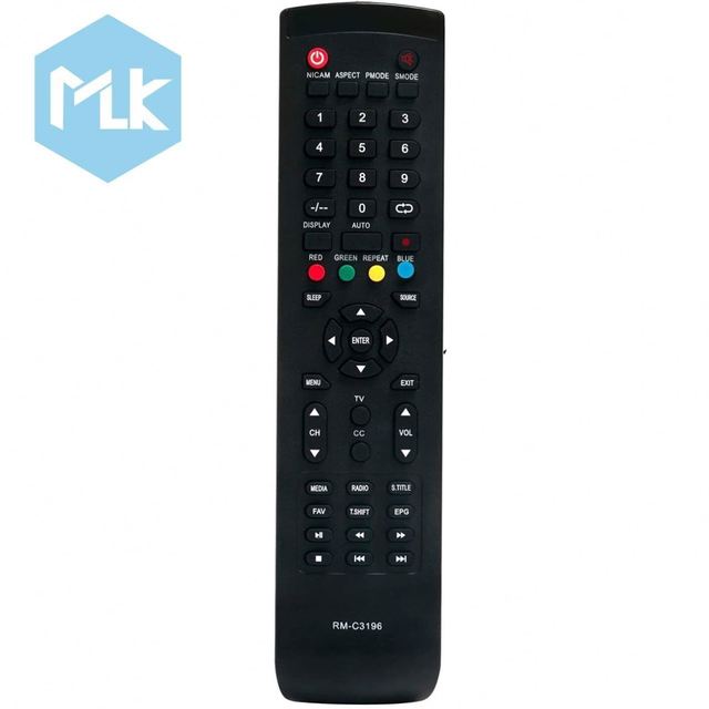 MLK Universal Remote Control RM-C3195 RM-C3196 Use for Smart TV