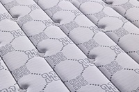 Matelas hybride en mousse de latex haute densité pour chambre à coucher, avec gel rafraîchissant et ressorts ensachés, livré en boîte