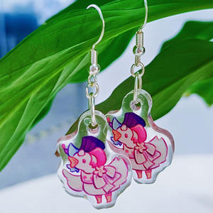 Groothandel Custom Cartoon Anime Acryl Oorbellen Schattig Meisje Transparant Acryl Hars Oorbel Als Sieraden - Product Image 3