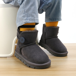 <span class=keywords><strong>Bottes</strong></span> de neige en cuir pour enfants <span class=keywords><strong>bottes</strong></span> d'hiver chaudes en fourrure de ruban <span class=keywords><strong>bottes</strong></span> courtes chaudes épaissies pour fille et garçon vente en gros - Product Image 4