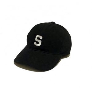 Casquette Homme Personnalisée 100% Coton Style Papa avec Broderie Lettre S, 6 Panneaux, Style Non Structuré, Snapback Tendance, Option Motif Végétal - Product Image 3