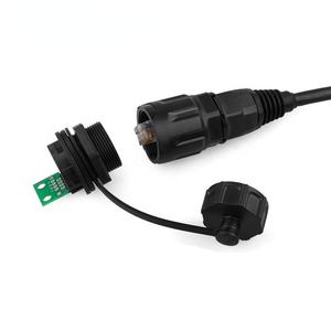 עמיד 8 יציאה cat5 eth5rj45 מחבר ethercon רשת <span class=keywords><strong>bayonet</strong></span> <span class=keywords><strong>bayonet</strong></span> לוח מתאים הר pcb מגני מגן מוצר - Product Image 3