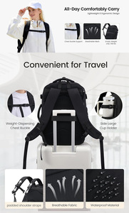 Cadeau d'entreprise personnalisé, sac à dos Oxford, ensemble de quatre pièces, décontracté, voyage d'affaires sur courte distance, sac à dos de grande capacité 20-35L - Product Image 4