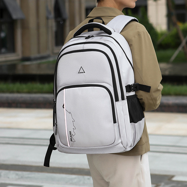 Best-selling High-end Fashionable Lightweight Large-capacity Business Backpack Denim Polyester Lining Waterproof Unisex Daily
