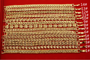 Di alta qualità popolare <span class=keywords><strong>bracciale</strong></span> d'oro catena di orologi <span class=keywords><strong>a</strong></span> bottone semplici oggetti creativi gioielli vuoti <span class=keywords><strong>per</strong></span> le donne - Product Image 5