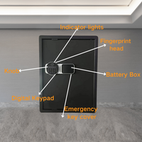 Stahl Home Security Biometrischer Finger abdruck Safe Groß für Geld Wohnheim mit programmier barem Tastatur schloss