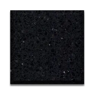 저렴한 맞춤형 블랙 갤럭시 프리 캐스트 시멘트 테라조 타일 실내 쇼핑몰 바닥