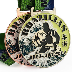 Médailles d'arts martiaux en métal doré personnalisées en gros, médailles de karaté, de taekwondo, de judo, médailles de récompense en alliage de zinc personnalisées pour <span class=keywords><strong>dojo</strong></span> et tournois - Product Image 3