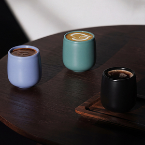 고품질 계란형 이중벽 커피잔, 고온 소성, 더블샷 에스프레소 전용 - Product Image 2