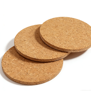 Sous-verres vierges en liège naturel Dingye Factory, isolants thermiques, antidérapants, réutilisables pour la maison, le bar et le bricolage, logo personnalisé, vente en gros - Product Image 3
