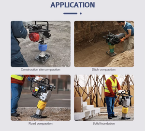 Apisonadora de Impacto de Gasolina RM80 de Alta Calidad para Compactación de Bases de Estacionamientos Pequeños, con Motor Robin - Product Image 5