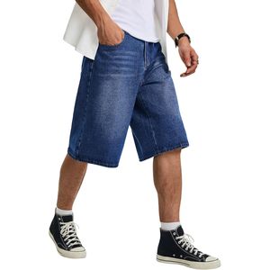 Shorts en jean larges pour homme FOXA, taille mi-haute, coupe décontractée, respirant, en coton, style streetwear Y2K - Product Image 1