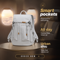 Sac à dos d'étudiant en nylon léger, multi-poches, unisexe, sac à dos pour ordinateur portable, logo personnalisé, sac à dos scolaire, Bolsos Mochilas