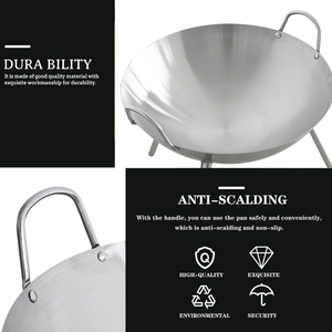 Hố lửa kim loại tròn 40 cm để chiên Bát đốt gỗ để hâm nóng các kích cỡ 30 và 50 cm có sẵn - Product Image 5