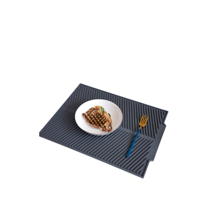 Tapis de drainage en silicone à motif vague d'eau pour comptoir, antidérapant, facile à nettoyer, isolation thermique, multifonctionnel – Vente chaude - Product Image 1
